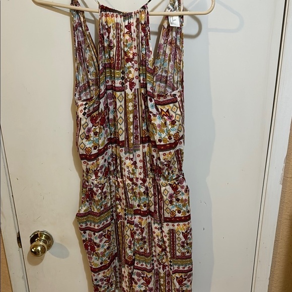 H&M Coachella Collection Multicolored Floral Boho Patchwork Romper Size 12!! - Picture 5 of 10